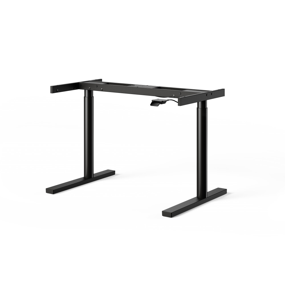 ATS Desk Frame - Material and Colour Powder coated, Jet black (RAL 9005) - Size L 106 × W 71 cm - Lifting Columns Round - Control Unit Standard