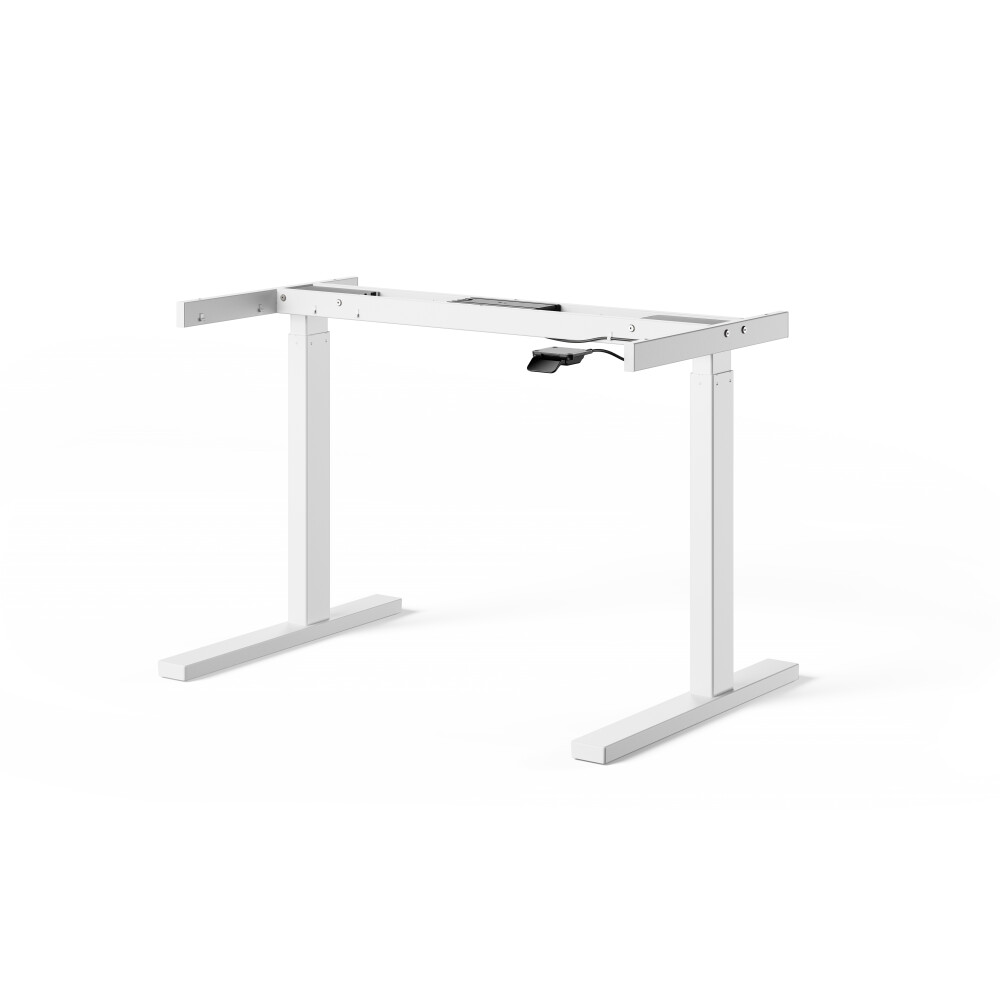 ATS Desk Frame - Material and Colour Powder coated, Traffic white (RAL 9016) - Size L 106 × W 71 cm - Lifting Columns Rectangle - Control Unit Standard