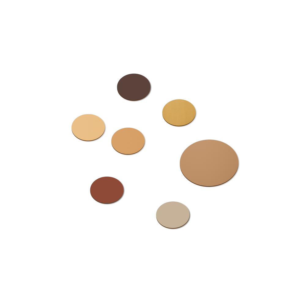 PAD Coasters - Linoleum Linoleum, Warm