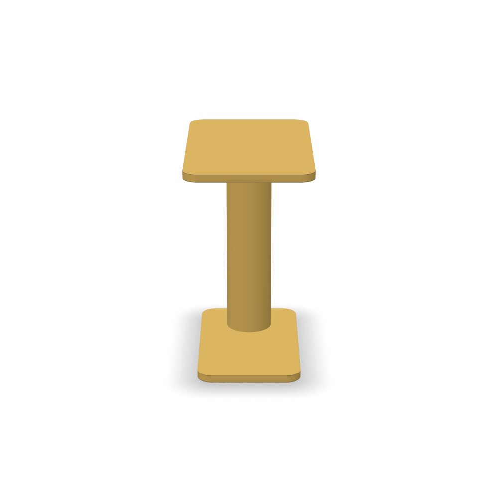 OFF-CUT Side Tables - Surface Linoleum, S588 Pure Linoleum - Shape Rectangular, L 34 × W 56 - Height 60 cm