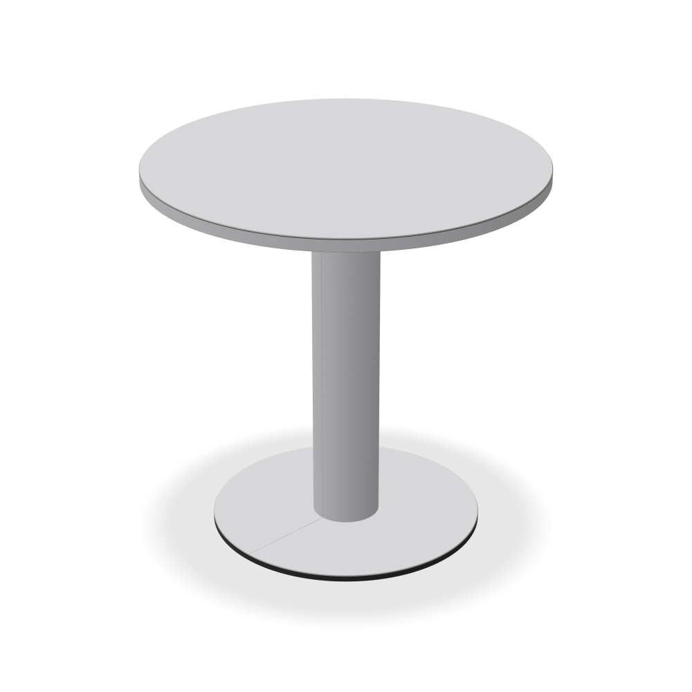 SPOT Bistrotisch - Oberseite Linoleum, 4177 Vapour - Form Rund, Ø 75