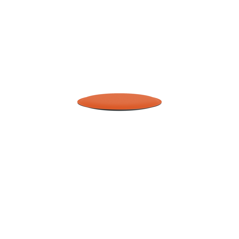 Ravioli Linoleum Hocker S von Daniel Lorch mit Linoleum in der Farbe  4186 Orange Blast