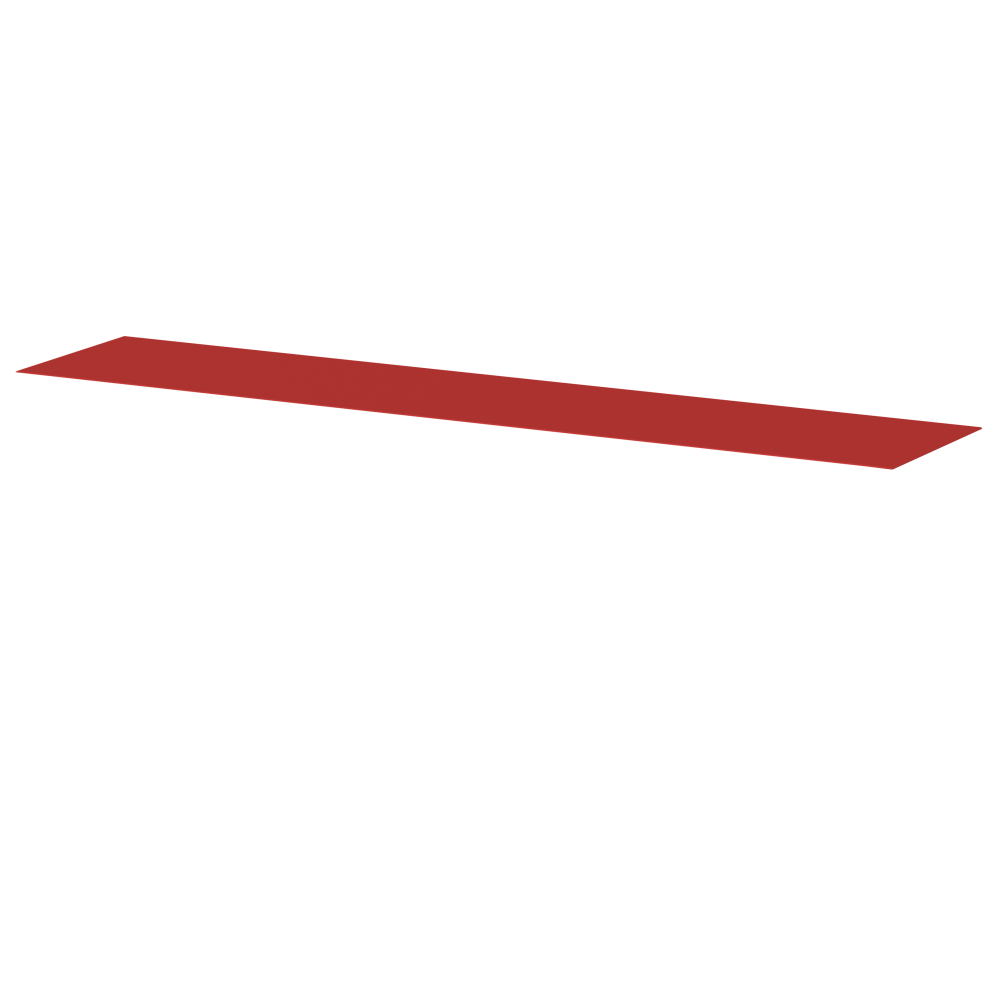 Beam Sitzbank von Daniel Lorch mit Linoleum in der Farbe  4164 Salsa