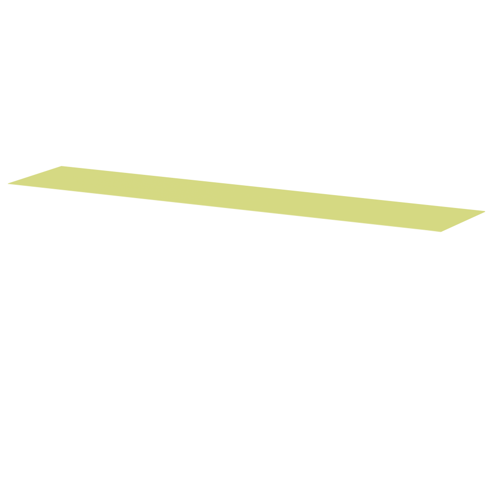 Beam Sitzbank von Daniel Lorch mit Linoleum in der Farbe  4182 Spring Green