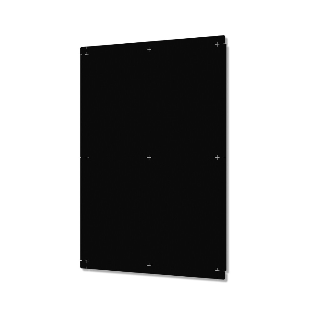 Pin magnetic board by Faust made of white sheet steel against a white background.