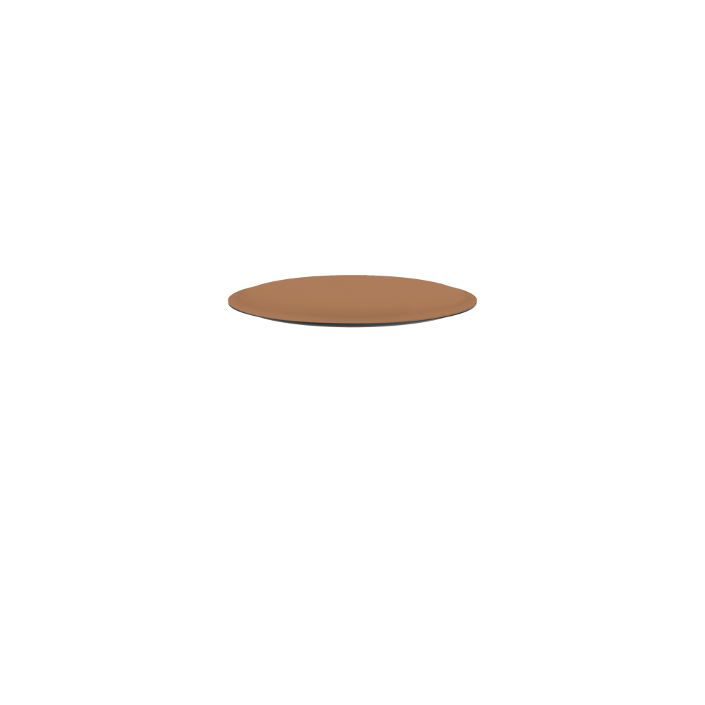 Ravioli Linoleum Hocker S von Daniel Lorch mit Linoleum in der Farbe  4003 Walnut