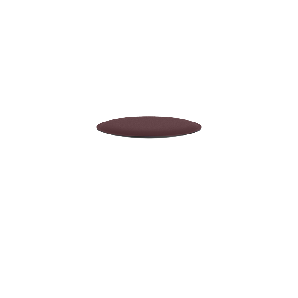 Ravioli Linoleum Hocker S von Daniel Lorch mit Linoleum in der Farbe  4154 Burgundy