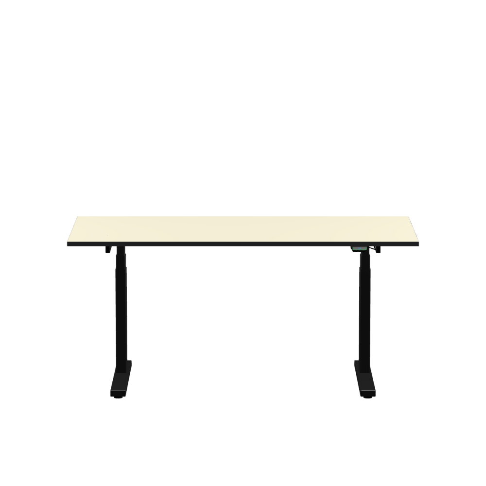 ATS linoleum table – 4157 Pearl / MDF dyed / Anthracite grey
