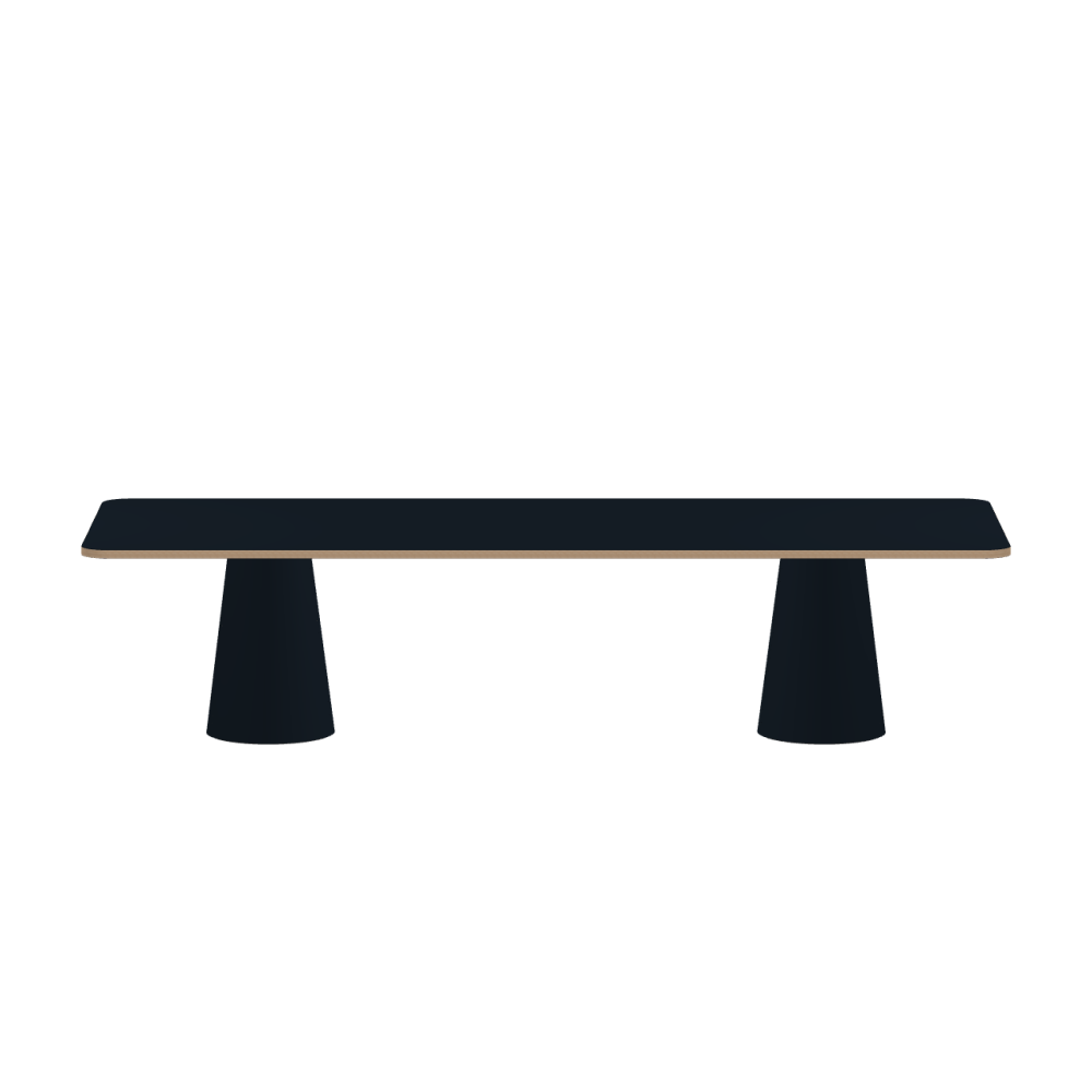 ALT linoleum table – 4167  Carbon – Faust exclusive / Laminboard (Strength 30mm) / Oak