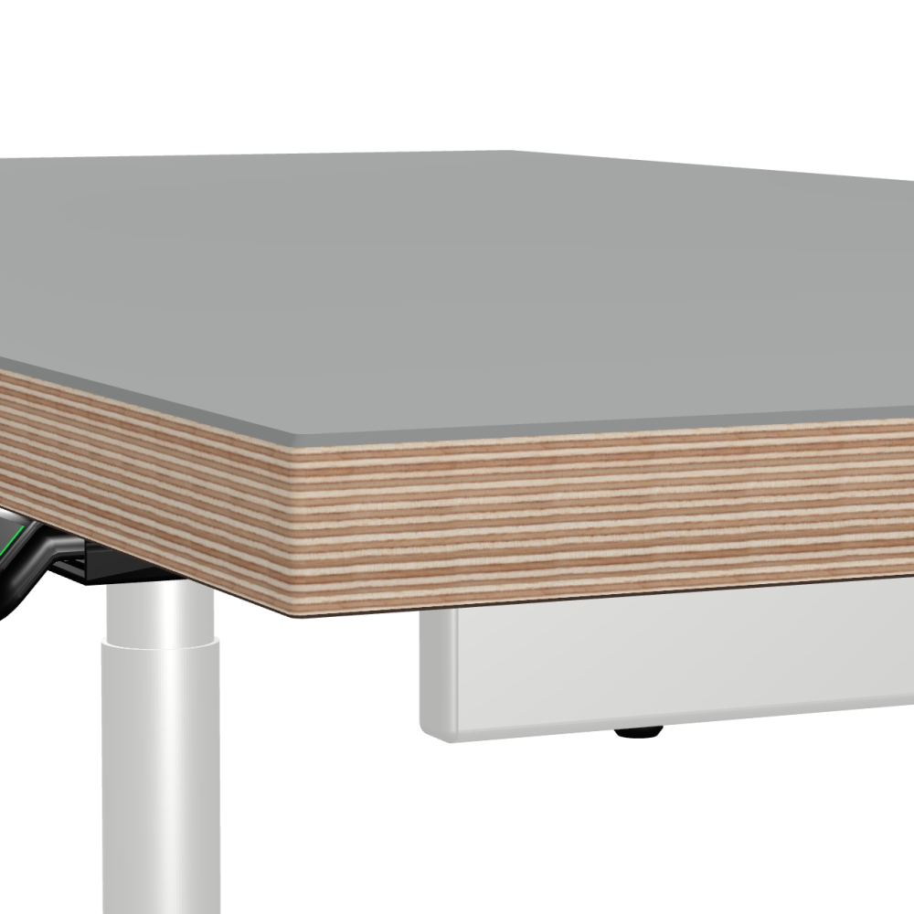 ATS linoleum table – 4132 Ash / Laminboard (Strength 30mm) / Multiplex