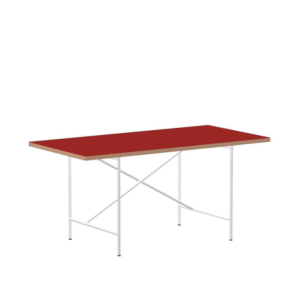 E2 shifted linoleum table – 4164 Salsa / Laminboard (Strength 30mm) / Larch
