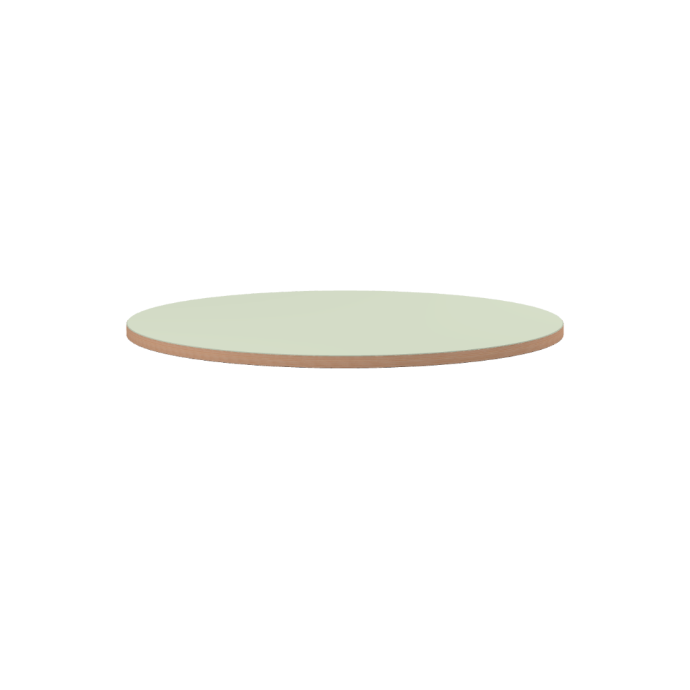 Linoleum tabletop – 4183 Pistachio / Laminboard (Strength 30mm) / Larch