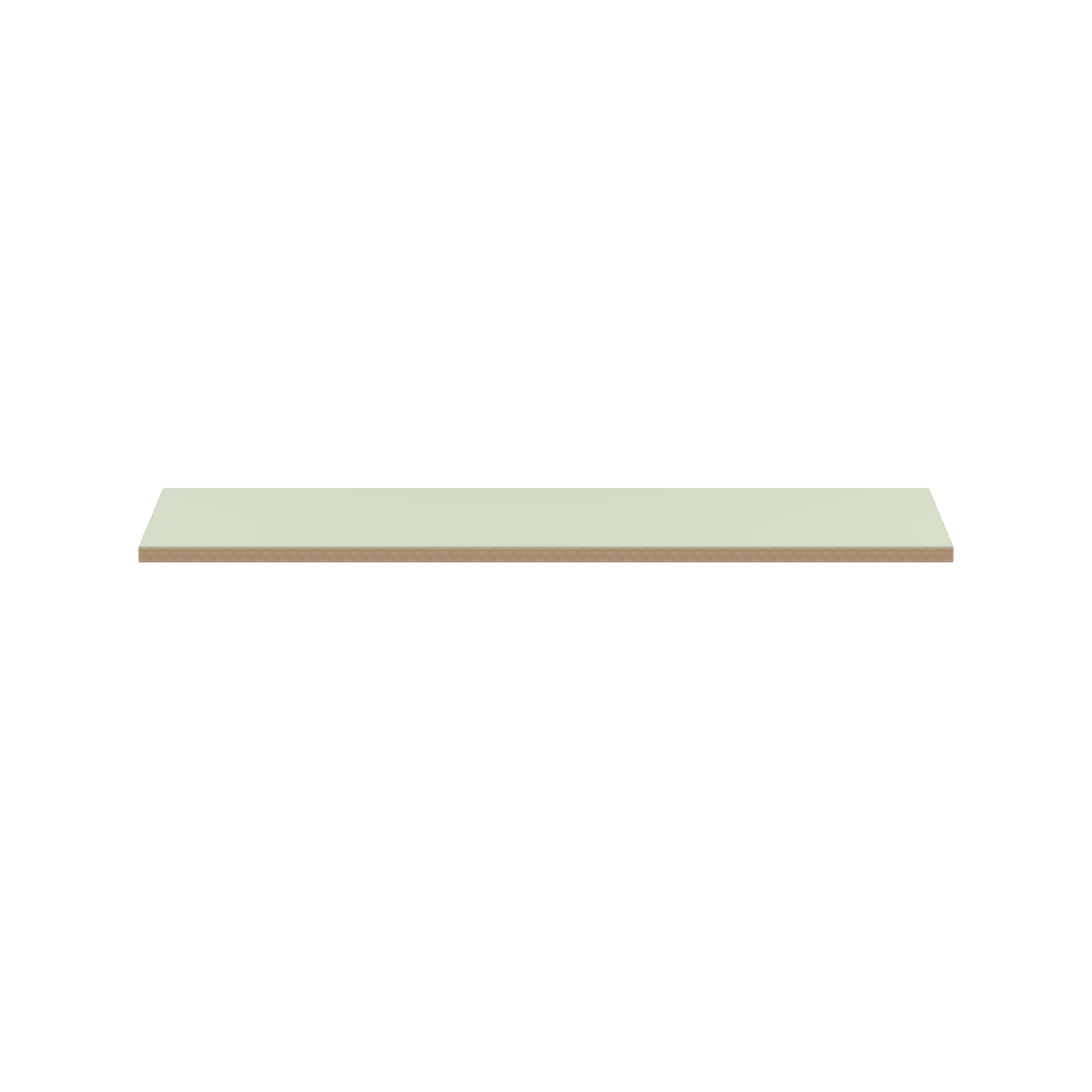 Linoleum tabletop – 4183 Pistachio / Laminboard (Strength 30mm) / Oak