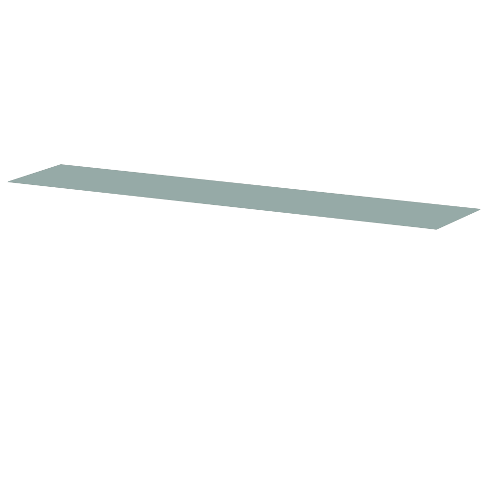 Beam Bench by Daniel Lorch made with linoleum in color  4004 Blue Haze ᴺᴱᵂ