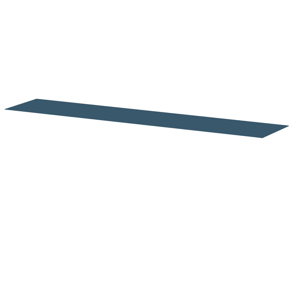 Beam Bench by Daniel Lorch made with linoleum in color  4005 Denim ᴺᴱᵂ