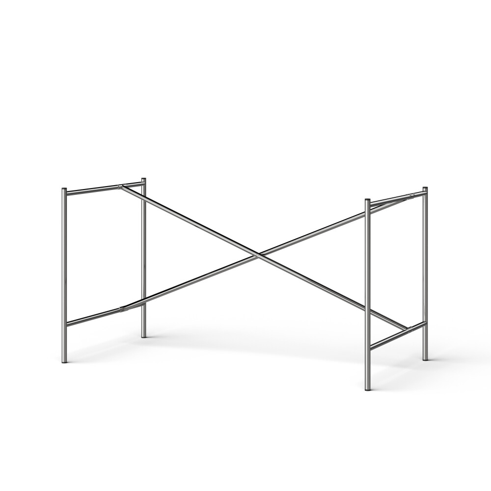 E2 Table Frame by Adam Wieland in Steel, Chrome-plated - cross bar  Shifted