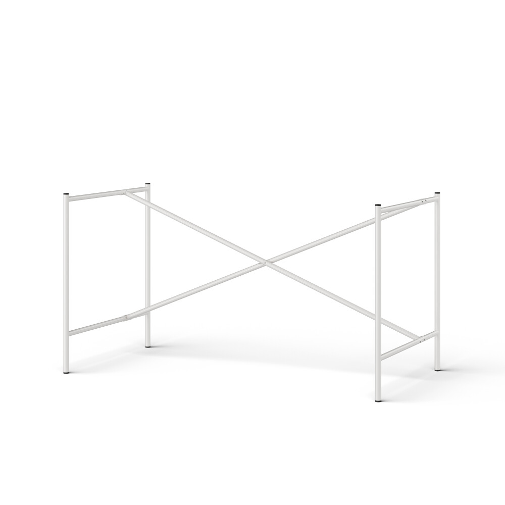 E2 Table Frame by Adam Wieland in Steel, Traffic white (RAL 9016) - cross bar  Shifted